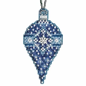 Sapphire Snow Beaded Ornament Kit Mill Hill 2011 Christmas Jewels - Imagen 1 de 3