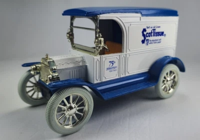 ScotTissue Coin Bank ERTL #0670 * 1917 Model T Van * 1/25 scale 8" w/key - Image 1 of 4