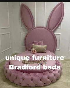 Bed for girls pink rabbit 🐇 birthday gift bed for sale - Picture 1 of 3