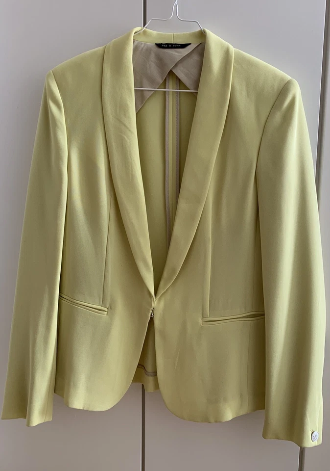 Orig. RAG & BONE New York USA Blazer Jacke gelb Muster w.NEU - Bild 1 von 4
