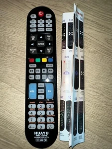 Huayu RM-L1107+8 Negro Portátil Inalámbrico Universal Control Remoto Para TV LCD - Imagen 1 de 1
