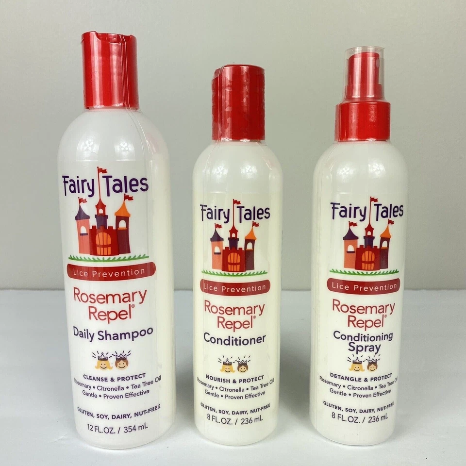 Champú y acondicionador repelente de romero para el cuidado del cabello Fairy Tales Kids spray sin enjuague Foto 1 de 1