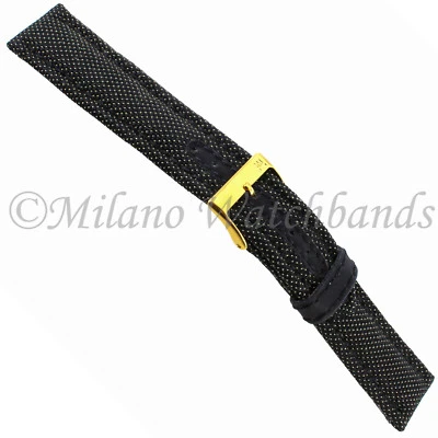 Morellato de 18 mm negro con punto blanco hecho con tela de Kevlar y banda de goma para hombre Foto 1 de 3
