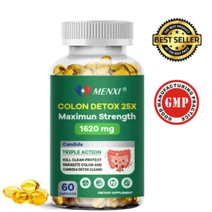 Darmreinigung Super Flush alle organischen Kräuter spülen Pfund Abnehmen Detox Caps - Bild 1 von 9