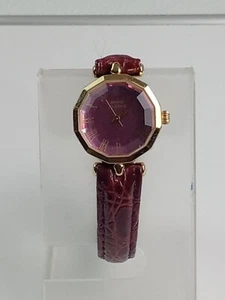 Anne Klein Uhr 10/1168 rosa Mopp Zifferblatt Acrylgehäuse mit Lederband - Bild 1 von 23