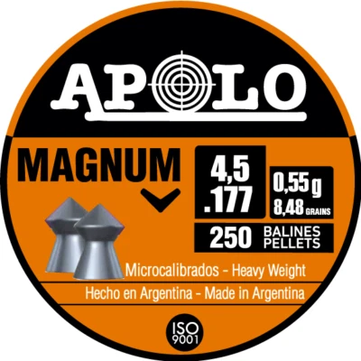 APOLO MAGNUM 250 Count SPIKE POINTED 4.5mm .177 Caliber Airgun Pellets