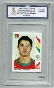 CRISTIANO RONALDO autograph 2006 World Cup Rookie Panini sticker #298 PORTUGAL - Picture 1 of 1