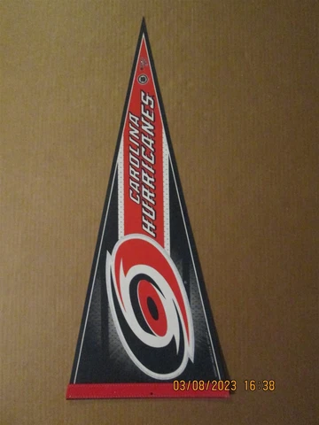 NHL Carolina Hurricanes Vintage 1990's Edition #6 Team Logo Hockey Pennant Cover