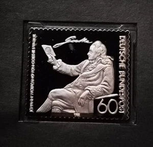 ASSOCIATION RECEVEURS DE LA POSTE - Timbre en ARGENT - ALLEMAGNE 60 1981 - Imagen 1 de 3