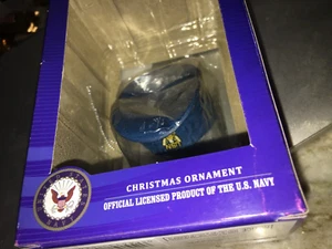 Weihnachtsschmuck US Navy Kappe Mütze USN offiziell blau Weihnachtsbaumschmuck - Bild 1 von 3