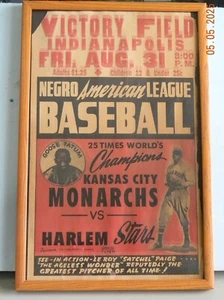 Nego American League Satchel Paige KC Monarchs vs Harlem Stars - Picture 1 of 16