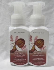 Bath & Body Works Foaming Hand Soap Lot Set 2 GENTLE & CLEAN COCONUT SANDALWOOD - Picture 1 of 4