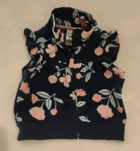 Chaleco polar con cremallera floral Carter's Baby Girls 6 meses - Imagen 1 de 3