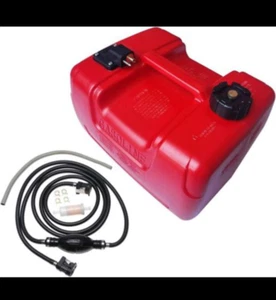 3Gallon Portable Marine Fuel Tank and Outboard Fuel Line Hose Kit 5/16" 10 Ft - Picture 1 of 1
