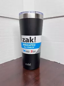 Nueva taza de viaje de acero inoxidable ZAK 20 OZ negra 14 horas fría 3 horas caliente - Imagen 1 de 5