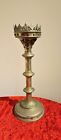 Large 18" Vintage Solid Brass  Church Candlestick Candle Holder Weighs 2.5kg 