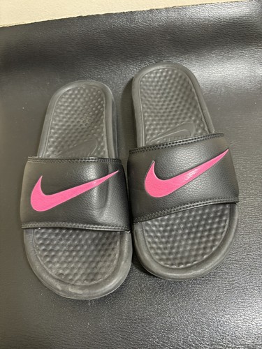 Sandali Nike neri rosa taglia 4 312618 066 scarpe aperte infradito