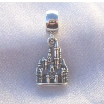 Genuine Pandora Silver S925 SHANGHAI EXCLUSIVE Disney Resort Castle Dangle Charm - Image 1 of 4