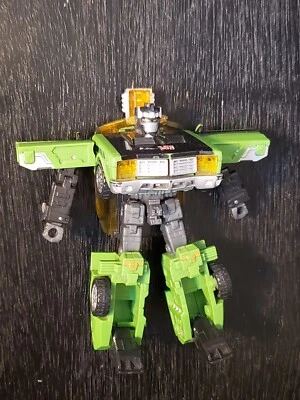 Transformers Cybertron Deluxe Downshift Figure Hasbro Takara 2005 Green Car Toy - Image 1 of 4
