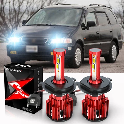 For Honda Odyssey Van 5-Door 1995-2004 6000K LED Headlight High Low Light Bulbs - Image 1 of 4