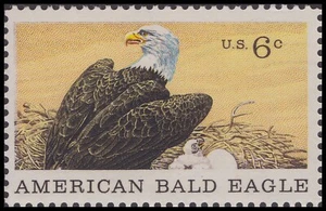 US 1387 Natural History American Bald Eagle 6c single MNH 1970 - Picture 1 of 1