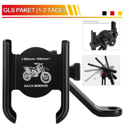 Fahrrad Motorrad Halter Handy Halterung 360° für Rückspiegel Bike Smartphone - Bild 1 von 4