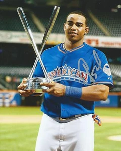 GFA Oakland Athletics YOENIS CESPEDES Signed 8x10 Photo Y2 COA - Picture 1 of 1