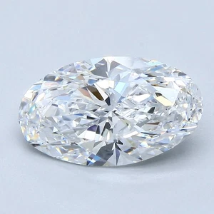 CERT. Diamante extraído natural corte ovalado GIA 3,01 quilates suelto color D VS2 claridad - Imagen 1 de 2