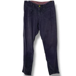 Athleta Pants Size 4 Gray Stretch Corduroy With Pockets Inner Waist Drawstring - Picture 1 of 6