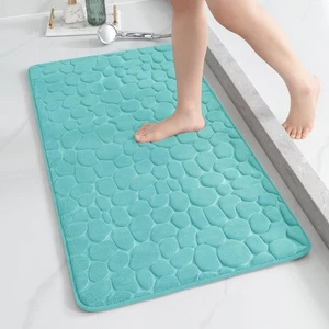 Memory Foam Runner Rug, Cobblestone Bathroom Runner Rugs Super Water Absorben... - Picture 1 of 6
