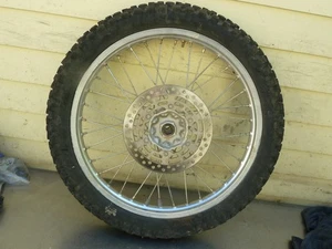 Front wheel & tire DRZ400S 01-20 DRZ 400 S Suzuki (SM) #Q9 - Picture 1 of 6
