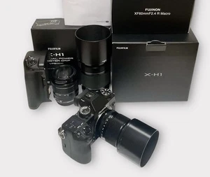 FUJIFILM X-H1 Camera XF 60mm f2.4 MACRO, 18-55mm f2.8-4 & 55-200mm f3.5-4.8 Lens - Picture 1 of 23