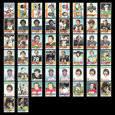 1975 Topps Lot 50 Vintage Football Cards VG NFL Set Bulk Dealer Collection Deal - Image 1 of 4