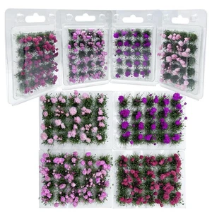 Flower Cluster Flower Vegetation Groups Grass Tufts Miniature Static Scenery ... - Foto 1 di 8