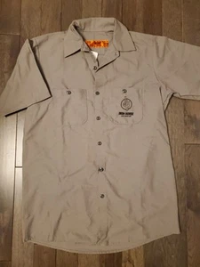 Red KAP Iron Horse Button Up Work Shirt SZ XL - Picture 1 of 4