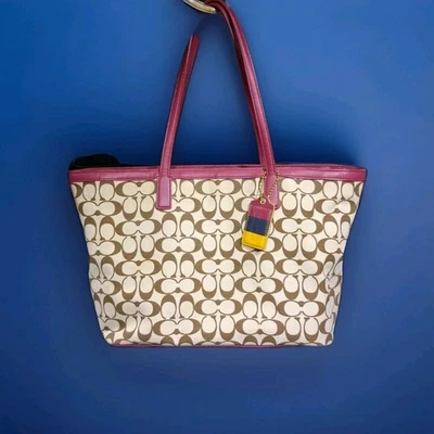 Coach Weekend Printed Signature Zip Top Tote #F23107 - Image 1 of 4