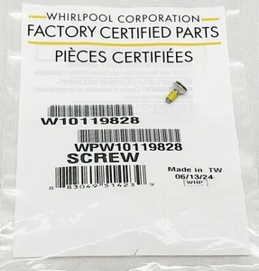 19297 Whirlpool Washer Lid Hinge Screw - New - Genuine OEM - Picture 1 of 3
