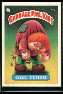 Topps Garbage Pail Kids 1985 serie 2 #71a Odd Todd espalda brillante excelente/casi nuevo - Imagen 1 de 2