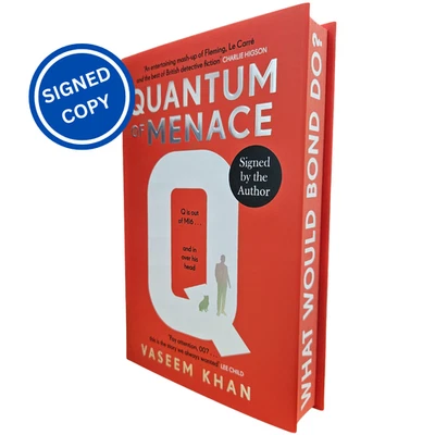 Signed Book - Quantum of Menace by Vaseem Khan First Edition 1st Print - Image 1 of 4