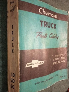 1946-1972 CHEVROLET 10-30 SERIES TRUCK PARTS CATALOG / BOOK MANUAL PICKUP 71 65+ - Bild 1 von 12