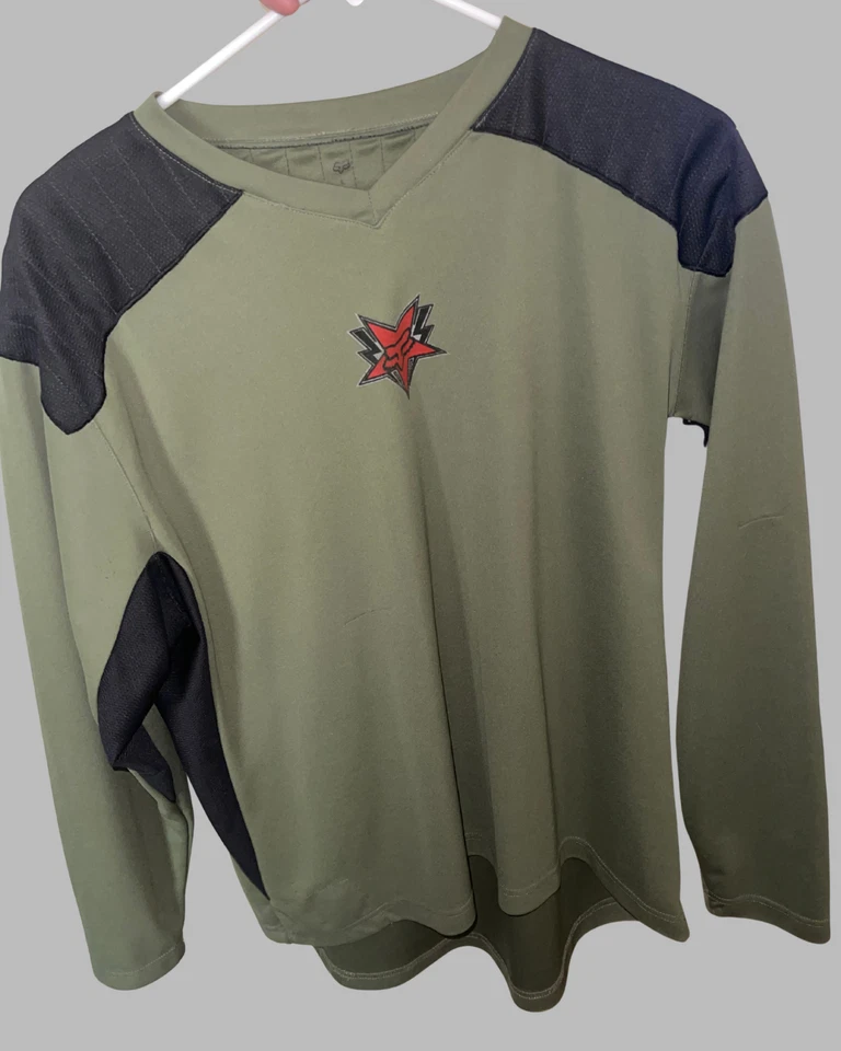 Fox Riders Co Verde Oliva 3/4 Longitud MTB Jersey Talla Grande Bicicleta de Montaña Camisa Foto 1 de 4
