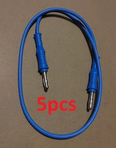 5PCS 4mm Banana to Banana Plug Multimeter Test Lead 0.5M 1000V Blue - Picture 1 of 1
