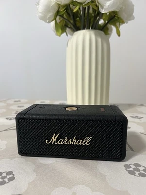 Marshall Emberton II Portable Bluetooth Speaker - Black And Brass- Open Box - Image 1 of 4