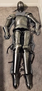 Gothic Komplette Rüstung mit Kette Deutscher Schaller Rüstung Halloween Kostüm - Bild 1 von 9