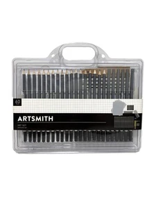 60ct Sketching Drawing Art Set by Artsmith - NEW - Picture 1 of 10