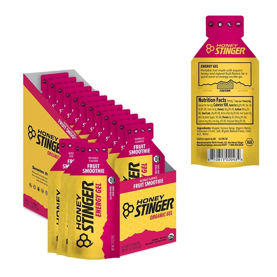 Honey Stinger Organic Fruit Smoothie Gel Gels - Natural, Gluten-Free, Non-GMO - Image 1 of 1