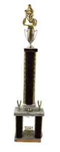 1981 BMX Baja Acers First Place Gold Trophy Millington Michigan First Year  - Picture 1 of 6