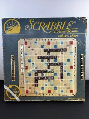 Vtg 1977 Scrabble Deluxe Edition With Turntable Complete Selchow & Righter USA - Image 1 of 4