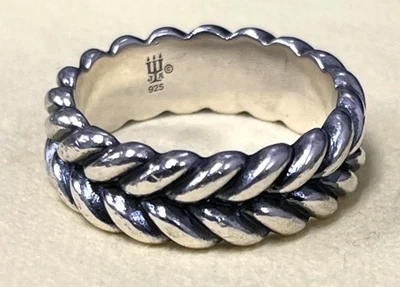 Retired James Avery Heavy Woven Band Ring Size 9 - Image 1 of 4