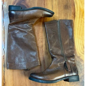 Blackstone Damen Stiefel Leder 6 Schnürer 37 US 6,5 hoch braun - Bild 1 von 10